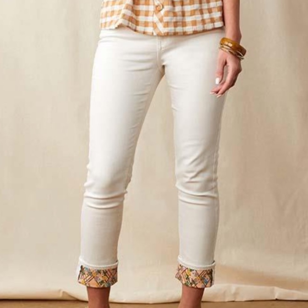 Matilda Jane Lola Slimming white jeans size 6
